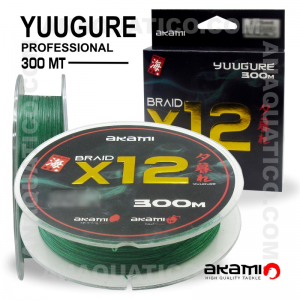 LINHA AKAMI YUUGURE X12 PE PROFESSIONAL 0,32mm / 45.35kg / 300 Mt