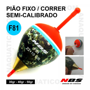 NBS BÓIA TIPO PIÃO F81 - 50GR