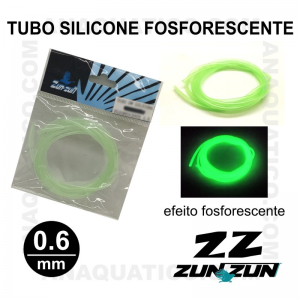 TUBO SILICONE FOSFORESCENTE ZUN ZUN - 0.6MM - 100 CM 