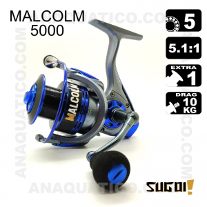 CARRETO SUGOI MALCOLM 5000 BB 5 / Drag 18Kg / R 5.1:1