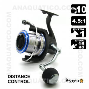 CARRETO DISTANCE CONTROL BYRON 8000 BB 10 / Drag 16Kg / R 4.5:1