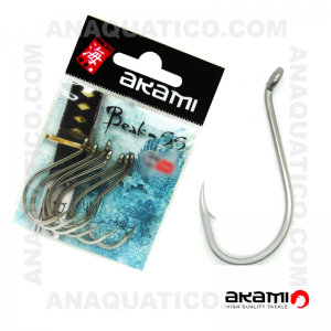 ANZOL AKAMI BEAK SS INOX Nº 6/0 C/ 7 PCS