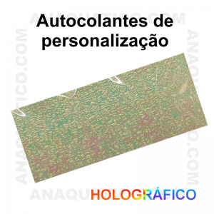 AUTOCOLANTES DE  PERSONALIZAÇÃO  - COR BRANCO /  HOLOGRÁFICO