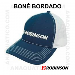 BONÉ VDE ROBINSON BORDADO COR AZUL / BRANCO