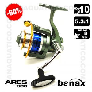 CARRETO BANAX ARES 600 BB 10 / Drag 8Kg / R 5.3:1