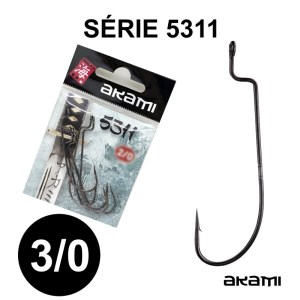 Anzóis AKAMI 5311 para pesca com vinis aos predadores