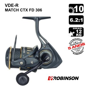 Carreto Robinson MATCH CTX FD HD 3510 com bobina em duralumínio e manivela com pega em EVA