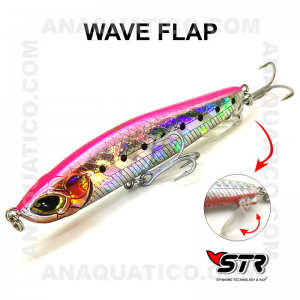 AMOSTRA STR WAVE FLAP 9CM /23GR  SLOW SINKING / TOP WATER B08H
