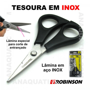 TESOURA ROBINSON EM AÇO INOX