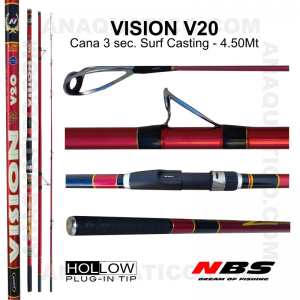 NBS VISION V20 SURF 3SEC. 4.5MT - 90/200GR - TUBULAR