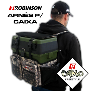 Conjunto de Pesca Robinson – Caixa + Arnês Camuflado