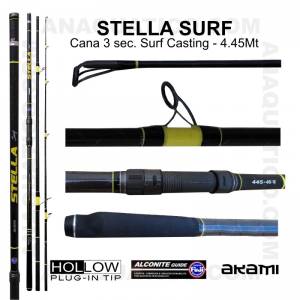CANA AKAMI STELLA SURF 3 SEC. 4,45MT - 100/400GR - HOLLOW