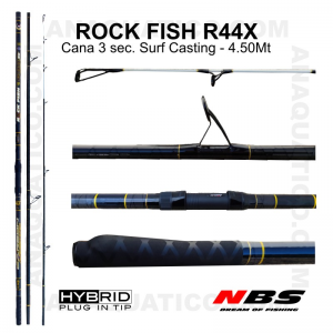 NBS ROCK FISH R44X SURF 3SEC. 4.5MT - 100/250GR - HÍBRIDA