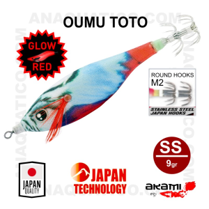 OUMU TOTO AKAMI SS - 6CM / 9GR  - COR OTB