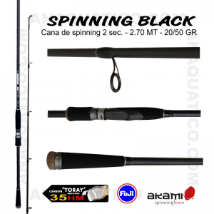 CANA AKAMI SPINNING BLACK 2.70MT - 20/60GR