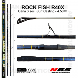 NBS ROCK FISH R40X SURF 3SEC. 4.5MT - 100/200GR - TUBULAR