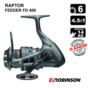 CARRETO ROBINSON RAPTOR FEEDER FD 406 BB 6/ Drag 14Kg / R 4.5:1