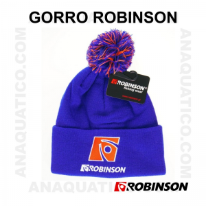 GORRO ROBINSON EM LÃ COR AZUL
