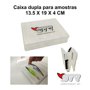 CAIXA STR DUPLA PARA AMOSTRAS 13.5 X 19 X 4 CM