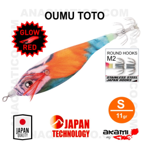OUMU TOTO AKAMI S - 7.5CM / 11GR  - COR OTR
