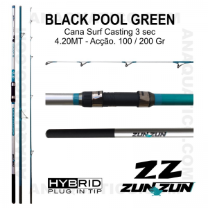CANA ZUN ZUN BLACK POOL GREEN 3 SEC. 4,20MT - 100/200GR - HYBRID